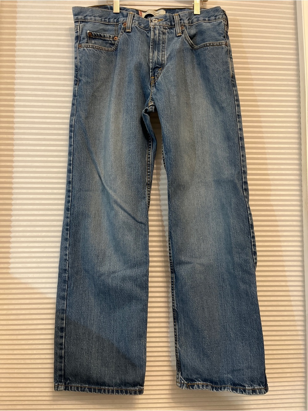Vintage Levi's Men's 529 Straight-Leg Jeans in Medium Blue Wash